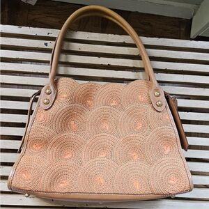 Peach Eric Javits Patterned Bag